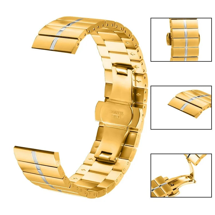 For Garmin Forerunner 255 Stainless Steel Wrist Band Watch Strap with Buckle