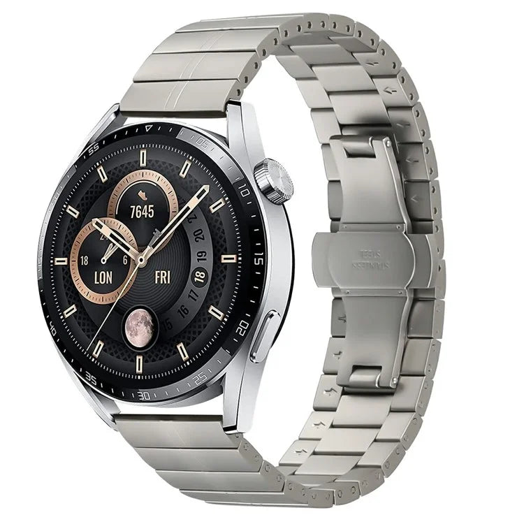 For Huami Amazfit GTR 47mm Watch Band Stainless Steel Replacement Strap with Buckle