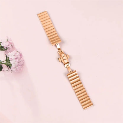 Electroplating Watch Band for Huami Amazfit GTR 4 46mm / GTR 3 / GTR 3 Pro / GTR 2e / GTR 2 Stainless Steel Strap with Buckle
