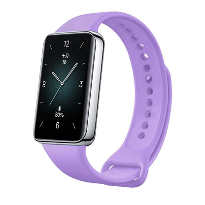 For Honor Band 9 Easy Adjustable Watch Strap Flexible Silicone Wrist Band