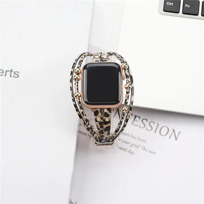 For Apple Watch Series 9 8 7 41mm  /  6 5 4 SE (2022) SE (2023) SE 40mm  /  3 2 1 38mm Watch Strap Braid+Alloy Strap