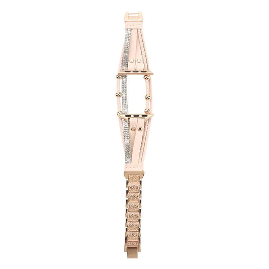 For Apple Watch Series 9 8 7 41mm  /  6 5 4 SE (2022) SE (2023) SE 40mm  /  3 2 1 38mm Watch Strap Braid+Alloy Adjustable Strap