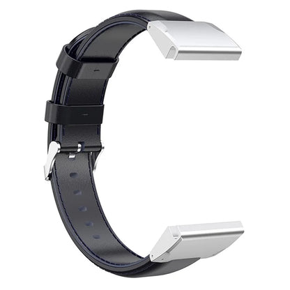 KALEBOL KLB-YLZP-001 For Garmin Fenix 7 / 7 Pro Watch Strap QuickFit 22mm Genuine Cow Leather Band