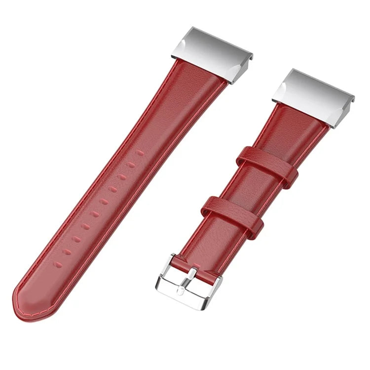 KALEBOL KLB-YLZP-001 For Garmin Fenix 7 / 7 Pro Watch Strap QuickFit 22mm Genuine Cow Leather Band