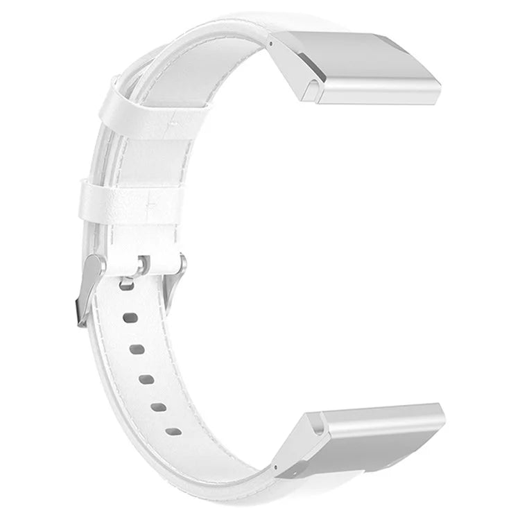 KALEBOL KLB-YLZP-001 For Garmin Fenix 7X  /  7X Pro Strap Replacement QuickFit 26mm Genuine Cow Leather Watchband