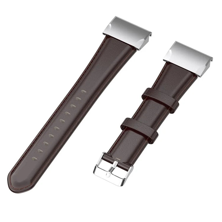 KALEBOL KLB-YLZP-001 For Garmin Fenix 7X  /  7X Pro Strap Replacement QuickFit 26mm Genuine Cow Leather Watchband