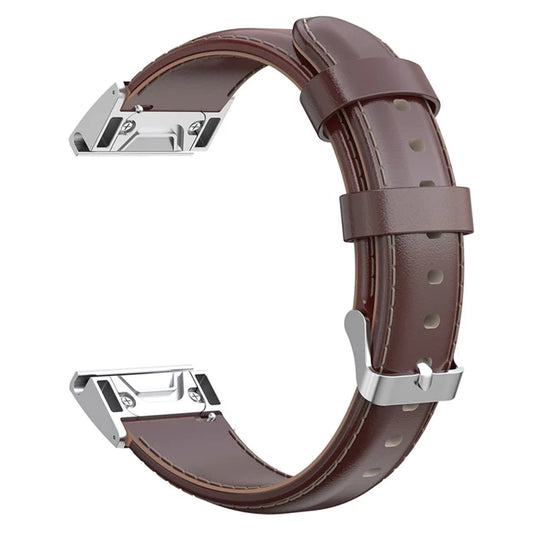 KALEBOL KLB-YLZP-001 For Garmin Instinct 2S / QuickFit Watch Strap 20mm Genuine Cow Leather Band