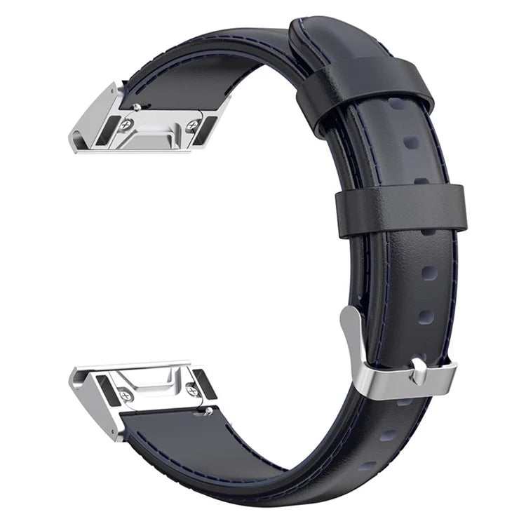 KALEBOL KLB-YLZP-001 For Garmin Instinct 2S / QuickFit Watch Strap 20mm Genuine Cow Leather Band