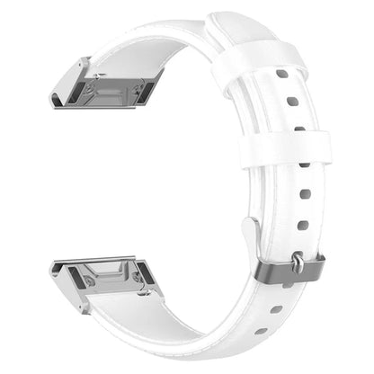 KALEBOL KLB-YLZP-001 For Garmin Instinct 2S / QuickFit Watch Strap 20mm Genuine Cow Leather Band