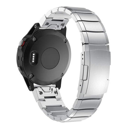 KALEBOL KLB-YZBXG-001 For Garmin Fenix 7S / 7S Pro Watch Strap 20mm Stainless Steel Watch Band