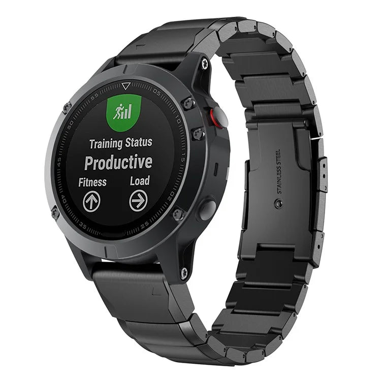 KALEBOL KLB-YZBXG-001 For Garmin Fenix 7S / 7S Pro Watch Strap 20mm Stainless Steel Watch Band