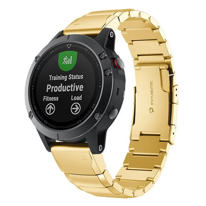 KALEBOL KLB-YZBXG-001 For Garmin Fenix 7S / 7S Pro Watch Strap 20mm Stainless Steel Watch Band