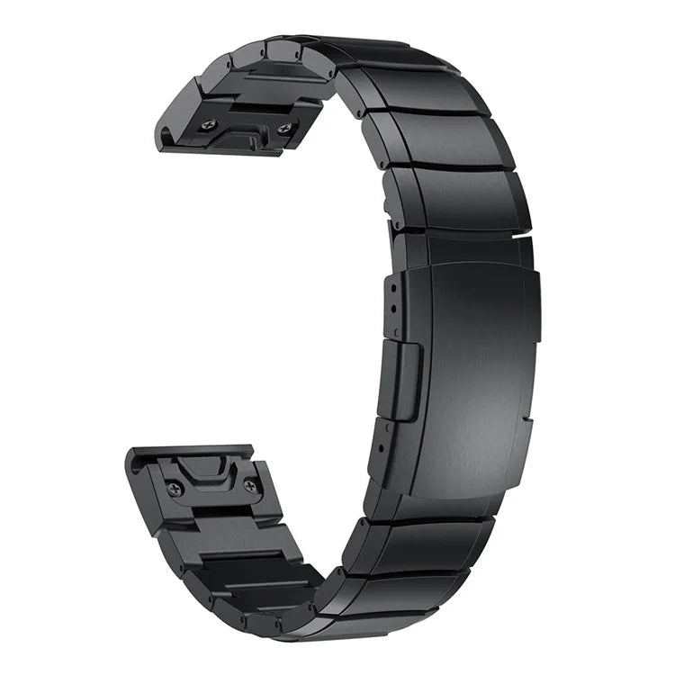 KALEBOL KLB-YZBXG-001 For Garmin Fenix 7 / 7 Pro / QuickFit Stainless Steel Watch Band Replacement Watch Strap