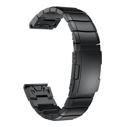 KALEBOL KLB-YZBXG-001 For Garmin Fenix 7X / 7X Pro Metal Watchband 26mm Stainless Steel Watch Strap