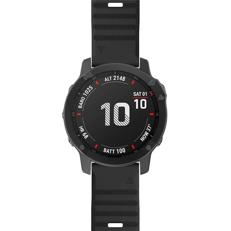 KALEBOL KLB-AWGJ-001 For Garmin Fenix 7X / 7X Pro Silicone Watch Band 26mm Concave Dot Wrist Strap