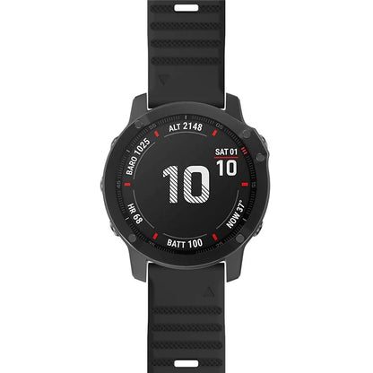 KALEBOL KLB-AWGJ-001 For Garmin Fenix 7X / 7X Pro Silicone Watch Band 26mm Concave Dot Wrist Strap