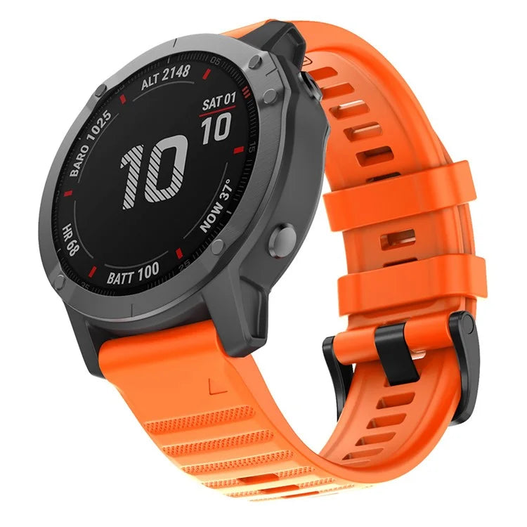 KALEBOL KLB-AWGJ-001 For Garmin Fenix 7X / 7X Pro Silicone Watch Band 26mm Concave Dot Wrist Strap
