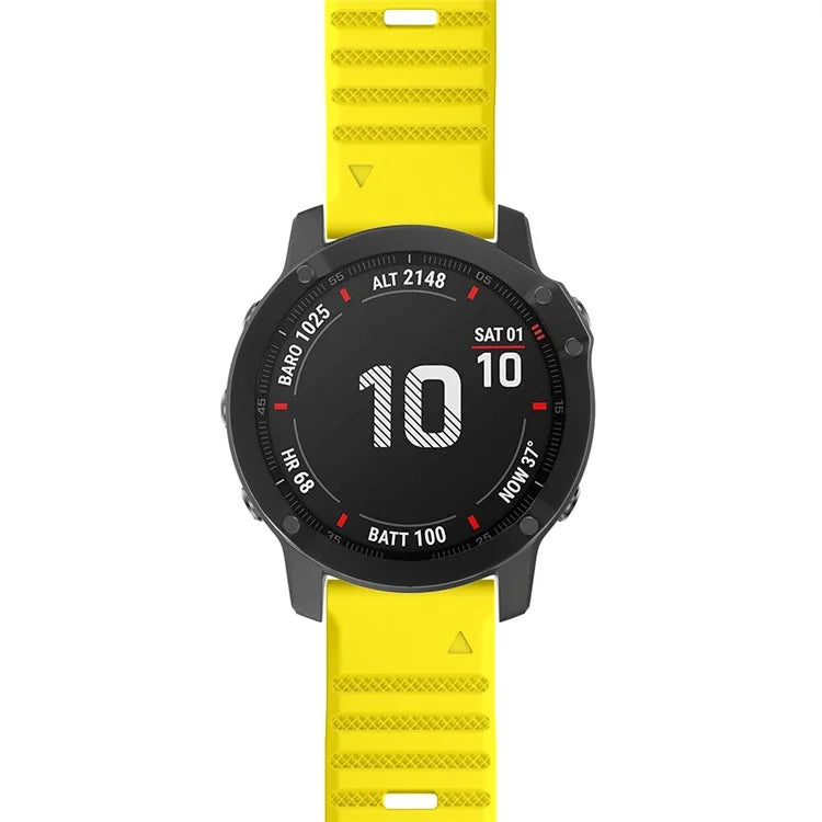 KALEBOL KLB-AWGJ-001 For Garmin Fenix 7X / 7X Pro Silicone Watch Band 26mm Concave Dot Wrist Strap