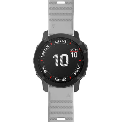 KALEBOL KLB-AWGJ-001 For Garmin Fenix 7X / 7X Pro Silicone Watch Band 26mm Concave Dot Wrist Strap