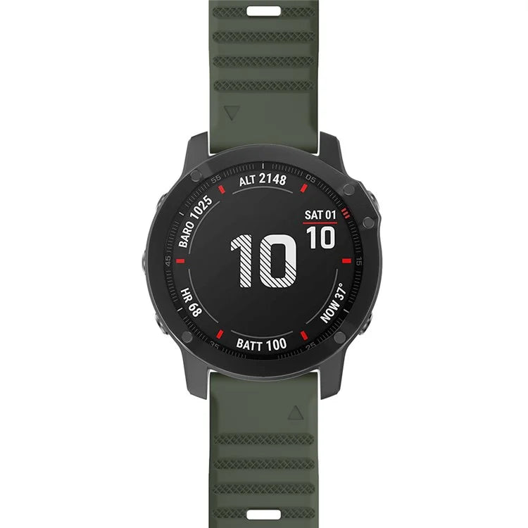 KALEBOL KLB-AWGJ-001 For Garmin Fenix 7X / 7X Pro Silicone Watch Band 26mm Concave Dot Wrist Strap