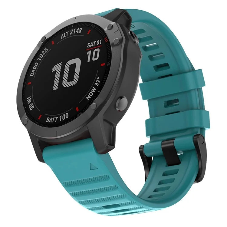 KALEBOL KLB-AWGJ-001 For Garmin Fenix 7X / 7X Pro Silicone Watch Band 26mm Concave Dot Wrist Strap