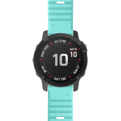 KALEBOL KLB-AWGJ-001 For Garmin Fenix 7X / 7X Pro Silicone Watch Band 26mm Concave Dot Wrist Strap