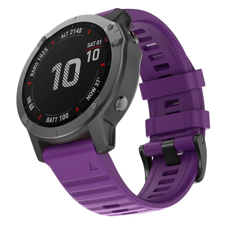 KALEBOL KLB-AWGJ-001 For Garmin Fenix 7X / 7X Pro Silicone Watch Band 26mm Concave Dot Wrist Strap