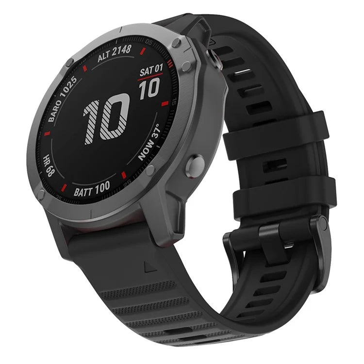 KALEBOL KLB-AWGJ-001 For Garmin Fenix 7 / 7 Pro 22mm Watch Band Concave Dot Silicone Strap