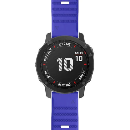 KALEBOL KLB-AWGJ-001 For Garmin Fenix 7 / 7 Pro 22mm Watch Band Concave Dot Silicone Strap