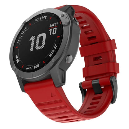 KALEBOL KLB-AWGJ-001 For Garmin Fenix 7 / 7 Pro 22mm Watch Band Concave Dot Silicone Strap