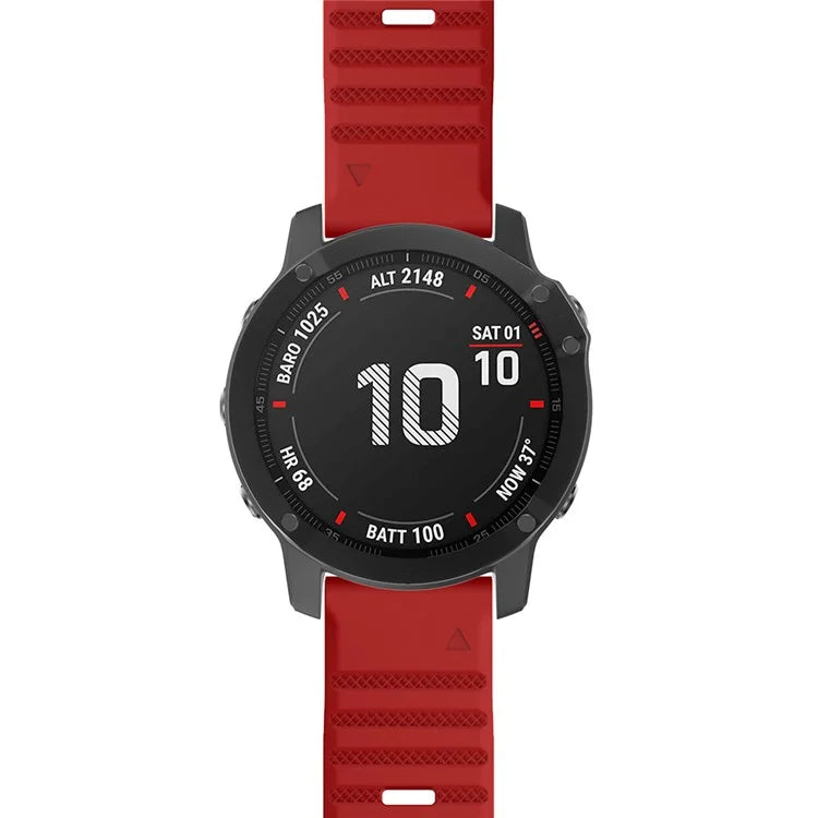 KALEBOL KLB-AWGJ-001 For Garmin Fenix 7 / 7 Pro 22mm Watch Band Concave Dot Silicone Strap