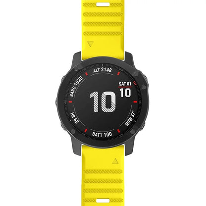 KALEBOL KLB-AWGJ-001 For Garmin Fenix 7 / 7 Pro 22mm Watch Band Concave Dot Silicone Strap