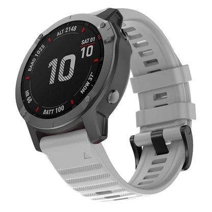 KALEBOL KLB-AWGJ-001 For Garmin Fenix 7 / 7 Pro 22mm Watch Band Concave Dot Silicone Strap