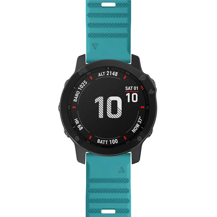 KALEBOL KLB-AWGJ-001 For Garmin Fenix 7 / 7 Pro 22mm Watch Band Concave Dot Silicone Strap