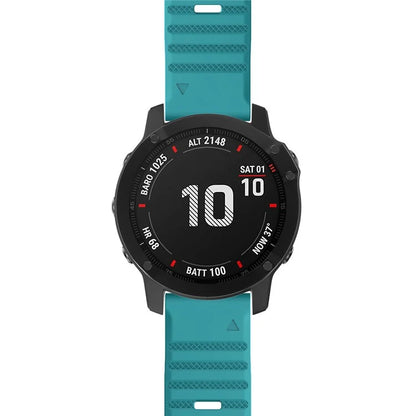 KALEBOL KLB-AWGJ-001 For Garmin Fenix 7 / 7 Pro 22mm Watch Band Concave Dot Silicone Strap