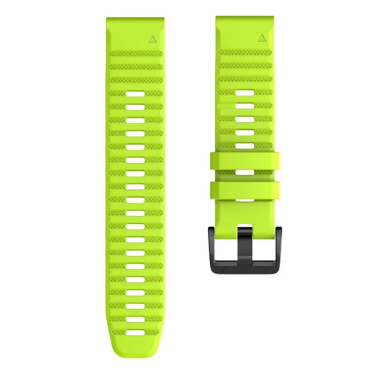 KALEBOL KLB-AWGJ-001 For Garmin Fenix 7 / 7 Pro 22mm Watch Band Concave Dot Silicone Strapgreen
