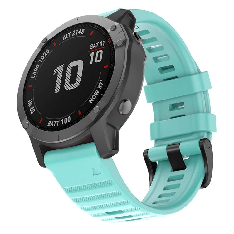KALEBOL KLB-AWGJ-001 For Garmin Fenix 7 / 7 Pro 22mm Watch Band Concave Dot Silicone Strap
