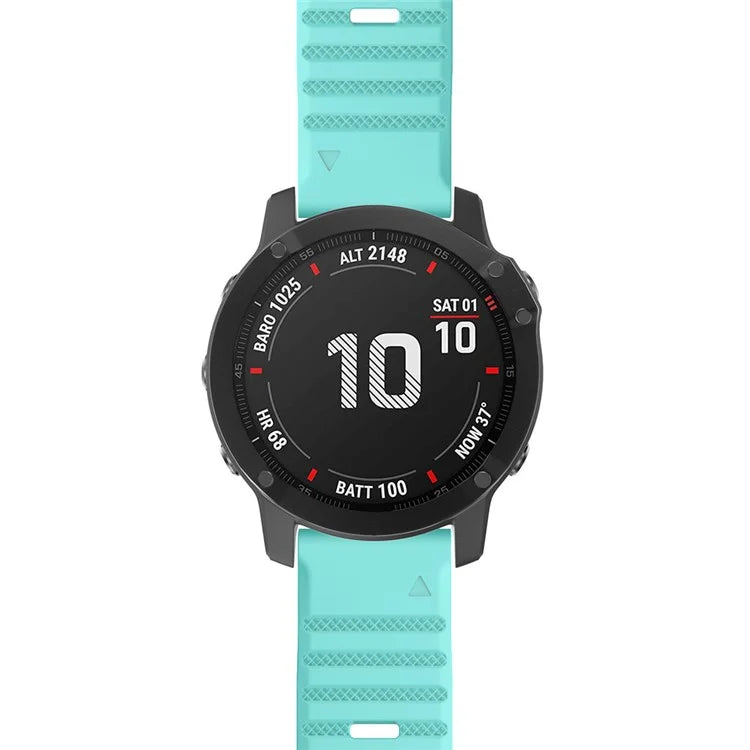 KALEBOL KLB-AWGJ-001 For Garmin Fenix 7 / 7 Pro 22mm Watch Band Concave Dot Silicone Strap