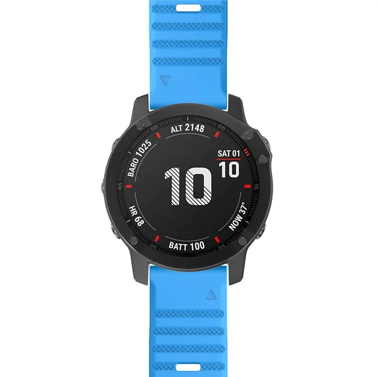 KALEBOL KLB-AWGJ-001 For Garmin Fenix 7 / 7 Pro 22mm Watch Band Concave Dot Silicone Strap