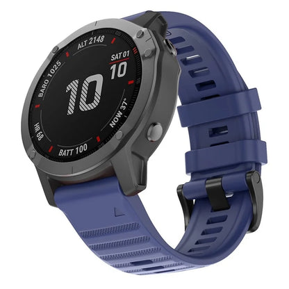 KALEBOL KLB-AWGJ-001 For Garmin Fenix 7 / 7 Pro 22mm Watch Band Concave Dot Silicone Strap