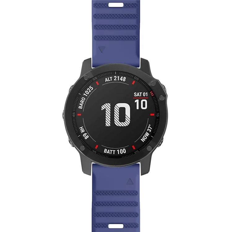 KALEBOL KLB-AWGJ-001 For Garmin Fenix 7 / 7 Pro 22mm Watch Band Concave Dot Silicone Strap