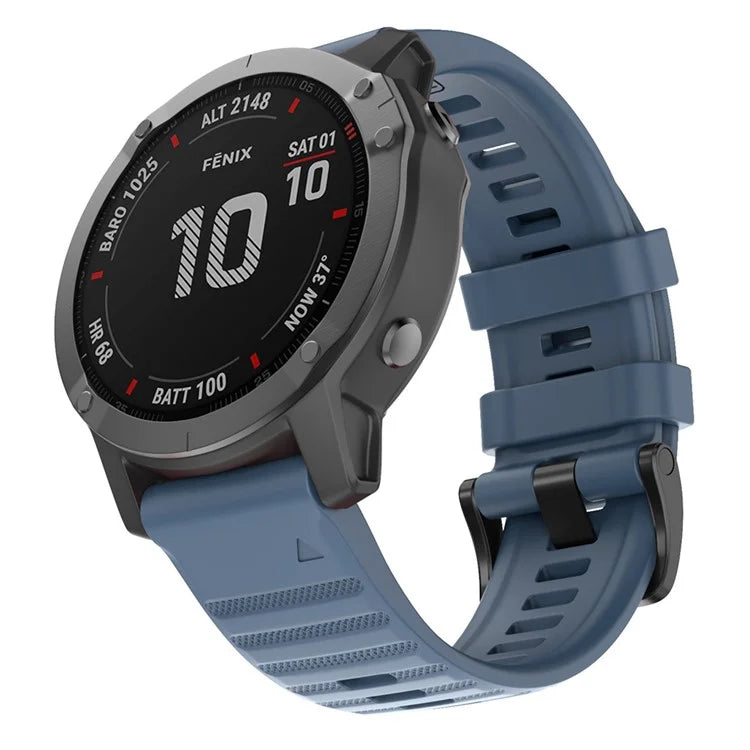 KALEBOL KLB-AWGJ-001 For Garmin Fenix 7 / 7 Pro 22mm Watch Band Concave Dot Silicone Strap