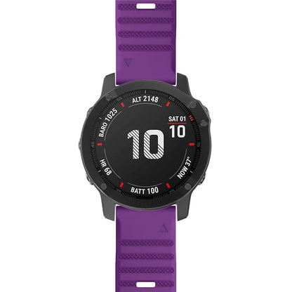 KALEBOL KLB-AWGJ-001 For Garmin Fenix 7 / 7 Pro 22mm Watch Band Concave Dot Silicone Strap