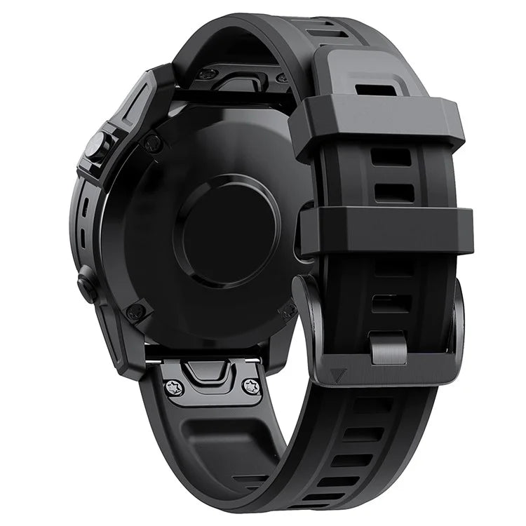 KALEBOLKLB-TXGJ-001 For Garmin Fenix 7S / 7S Pro 20mm Silicone Watch Strap Trapezoidal Holes