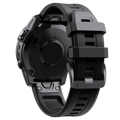 KALEBOLKLB-TXGJ-001 For Garmin Fenix 7S / 7S Pro 20mm Silicone Watch Strap Trapezoidal Holes