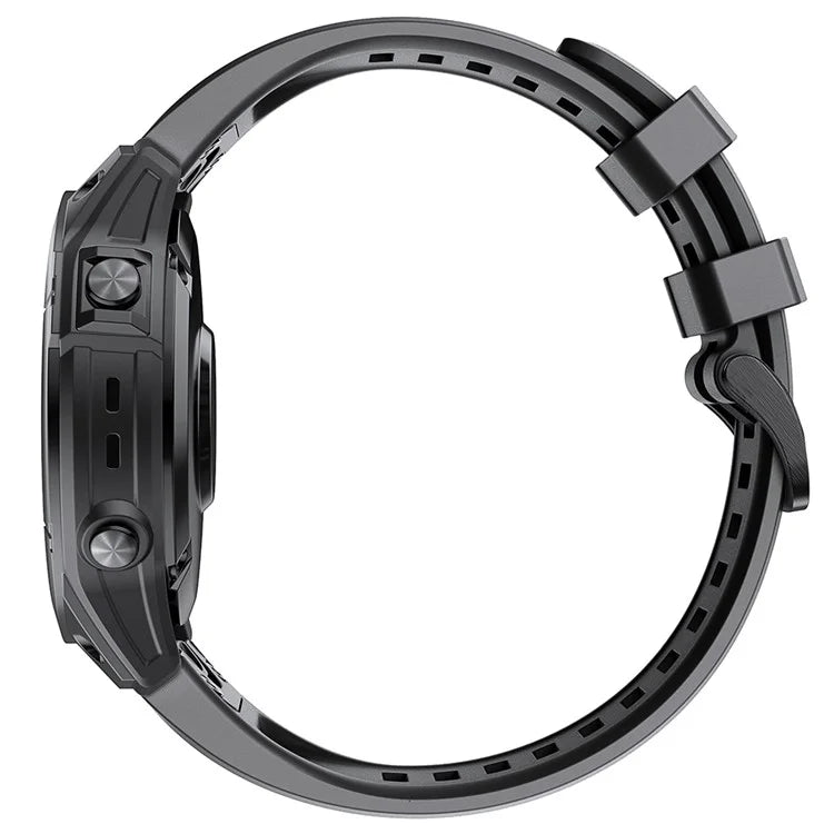 KALEBOLKLB-TXGJ-001 For Garmin Fenix 7S / 7S Pro 20mm Silicone Watch Strap Trapezoidal Holes