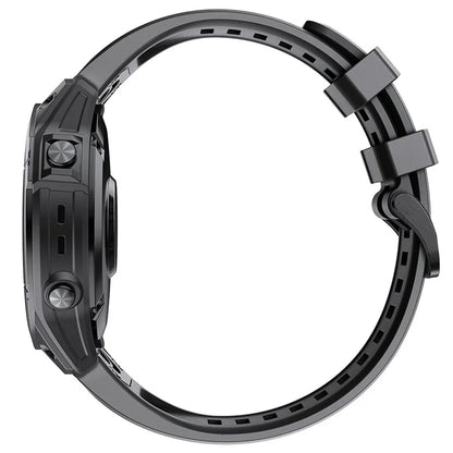 KALEBOLKLB-TXGJ-001 For Garmin Fenix 7S / 7S Pro 20mm Silicone Watch Strap Trapezoidal Holes