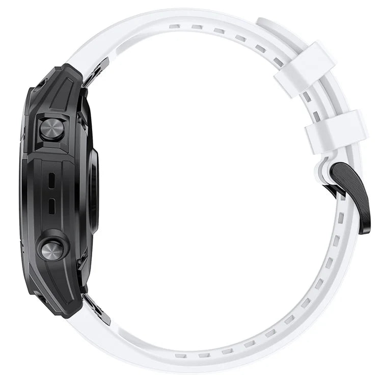 KALEBOLKLB-TXGJ-001 For Garmin Fenix 7S / 7S Pro 20mm Silicone Watch Strap Trapezoidal Holes
