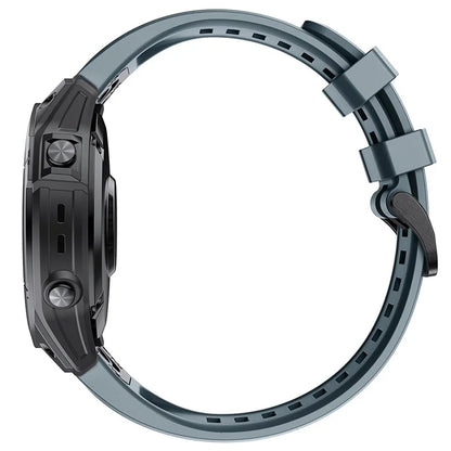 KALEBOLKLB-TXGJ-001 For Garmin Fenix 7S / 7S Pro 20mm Silicone Watch Strap Trapezoidal Holes