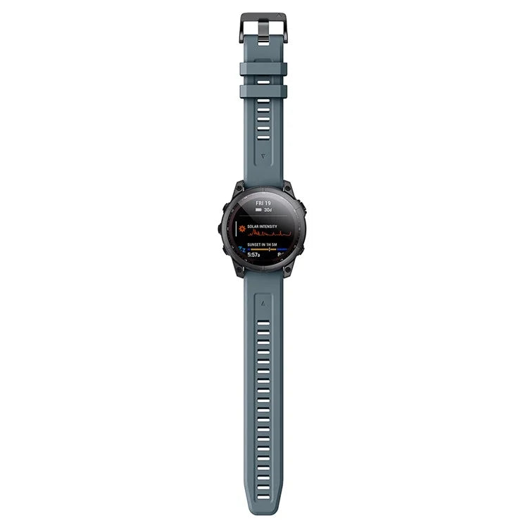 KALEBOLKLB-TXGJ-001 For Garmin Fenix 7S / 7S Pro 20mm Silicone Watch Strap Trapezoidal Holes
